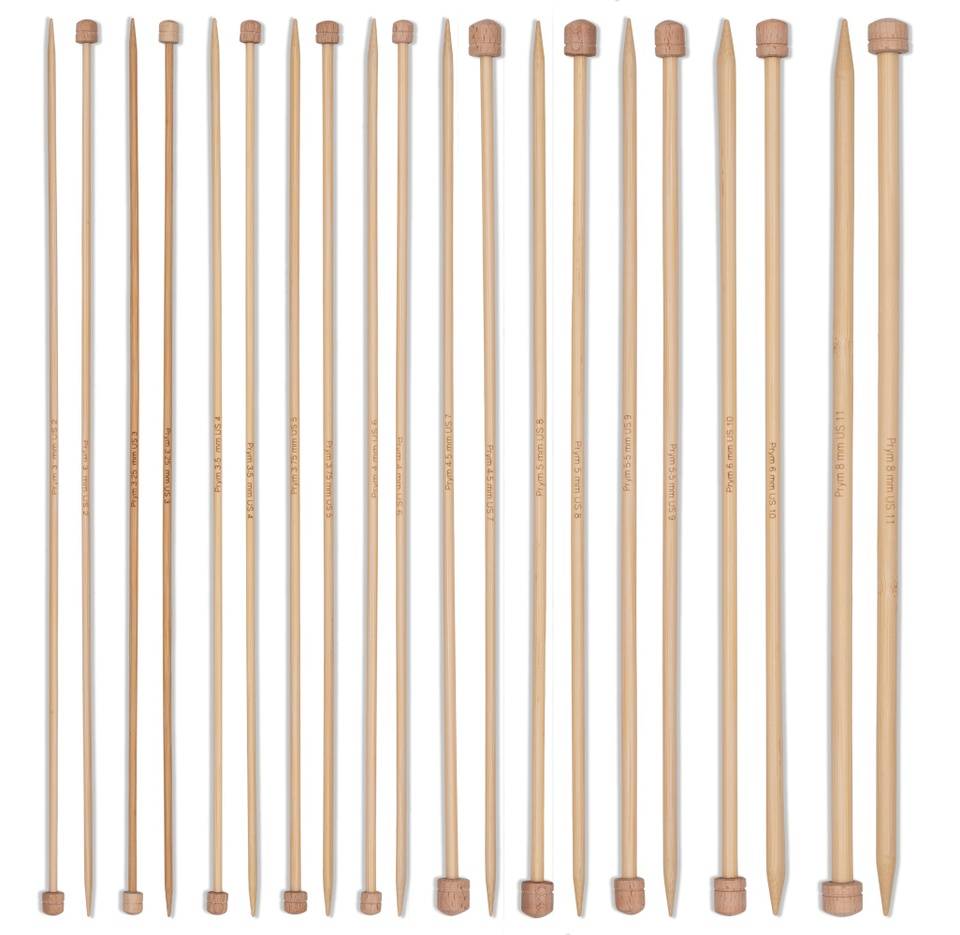 Jackenstricknadel Set Bambus, 3,00 - 8,00 mm, 33 cm von Prym 1530