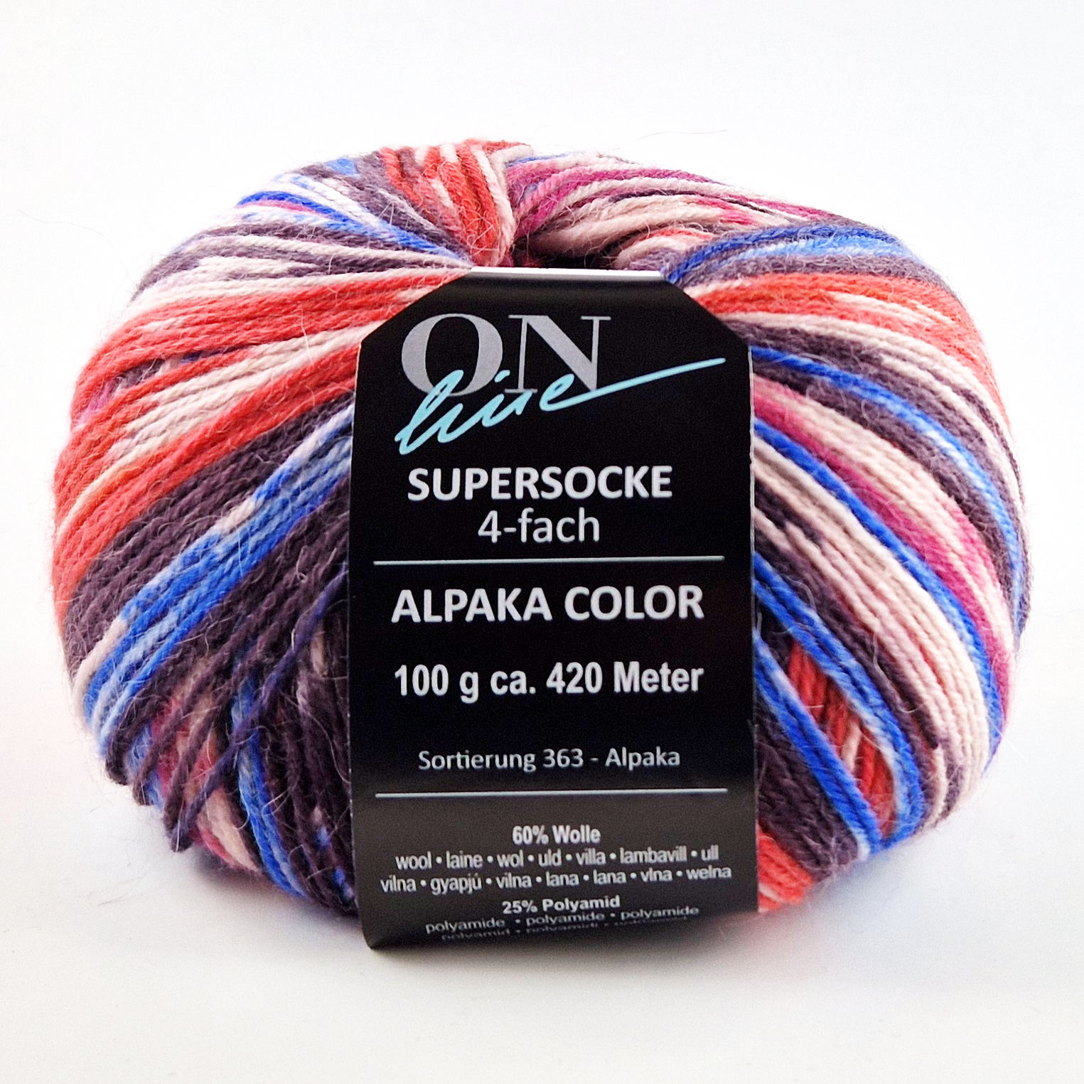 Supersocke Alpaka Color 4-fach von ONline