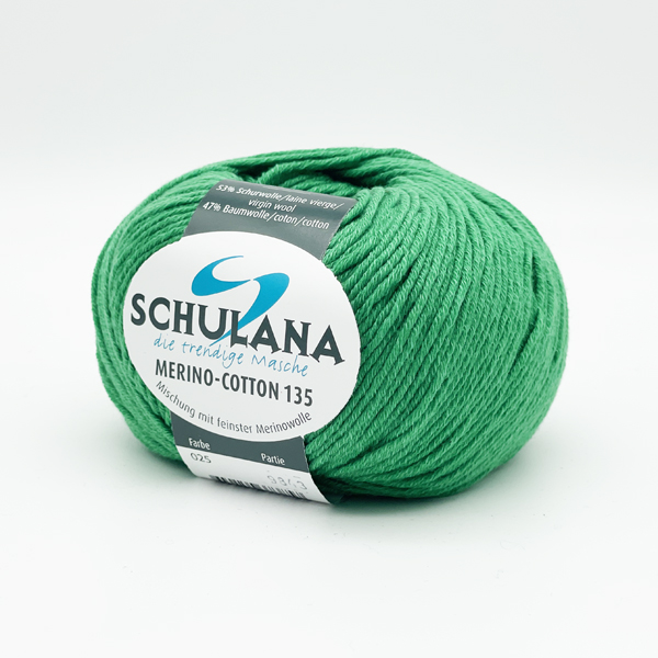 Merino Cotton 135 von Schulana 0025 - wiesengrün