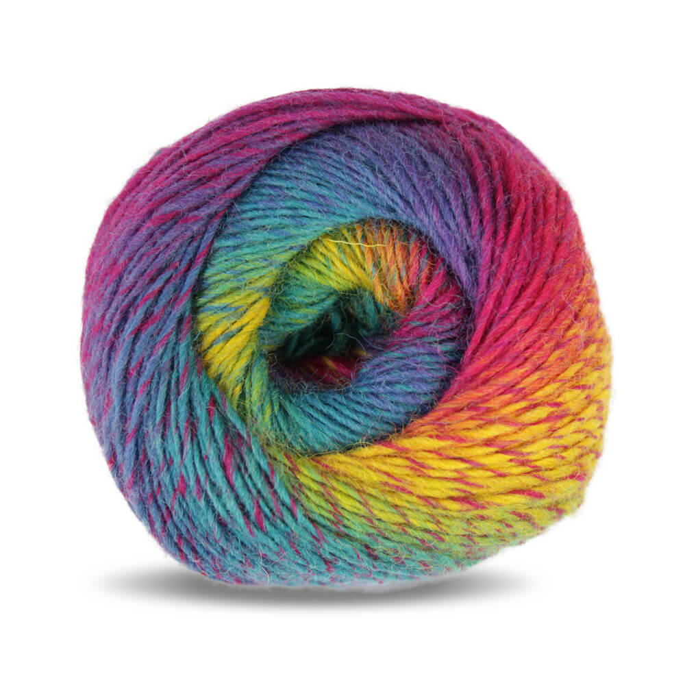 Flotte Socke Kolibri 4-fach 6214 - aqua-orange-pink-senf Flotte Socke Kolibri 4-fach 6214 - aqua-orange-pink-senf