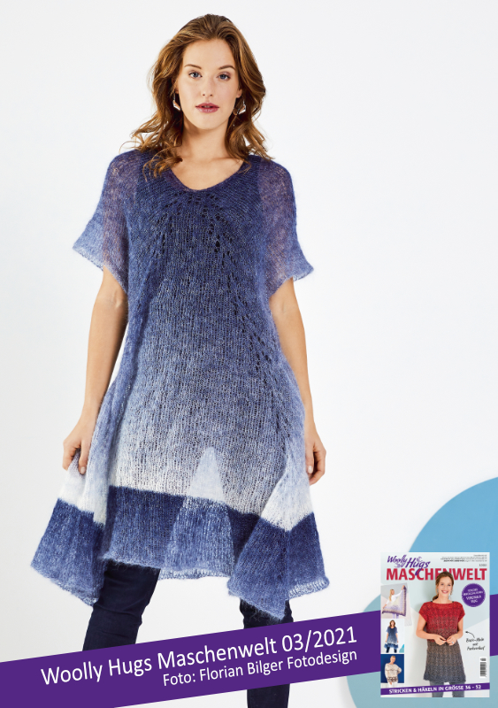 Tunika Mitsu | Wollpaket mit Lace | Stricken