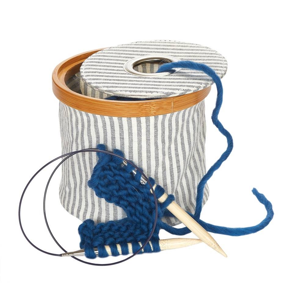 Wollspender Canvas & Bamboo faltbar grau, leer von Prym