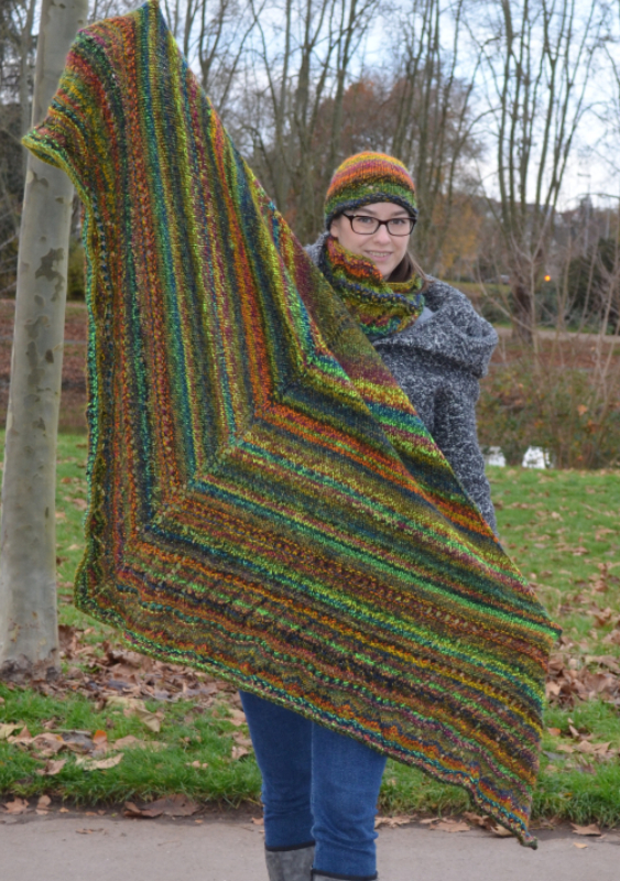 Dreiecktuch Hüttenzauber | Einzelanleitung | Wolle Fano Linie 359  | Stricken | Annemarie