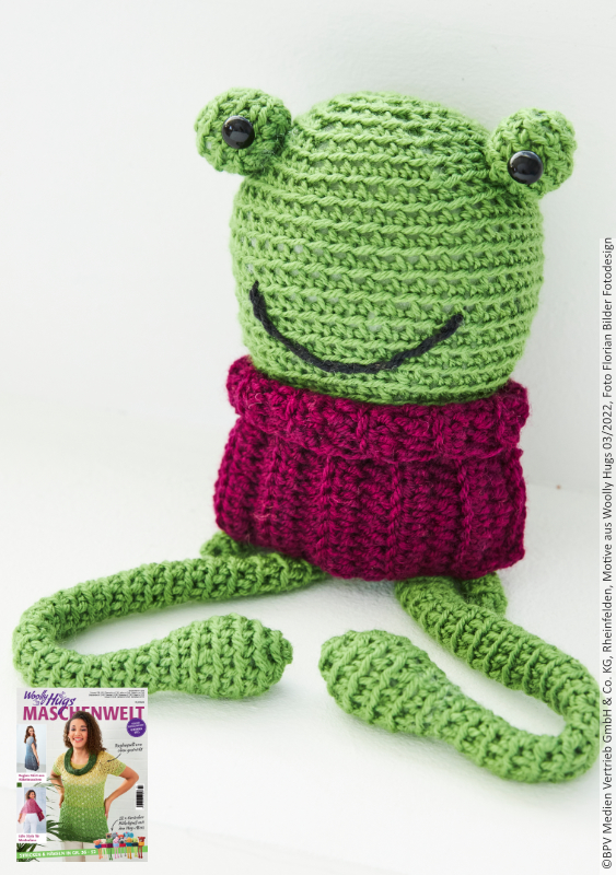 Hug-Mee Frog | Anleitungsheft | Wolle Charity  | Häkeln | Veronika Hug, Woolly Hugs, Christophorus Verlag