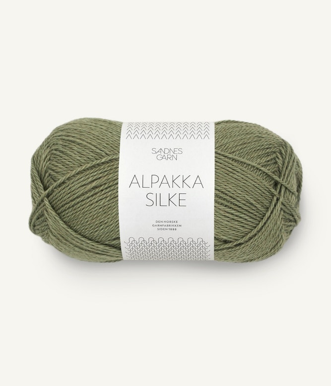 Alpakka Silke von Sandnes Garn 9062 - olivengronn