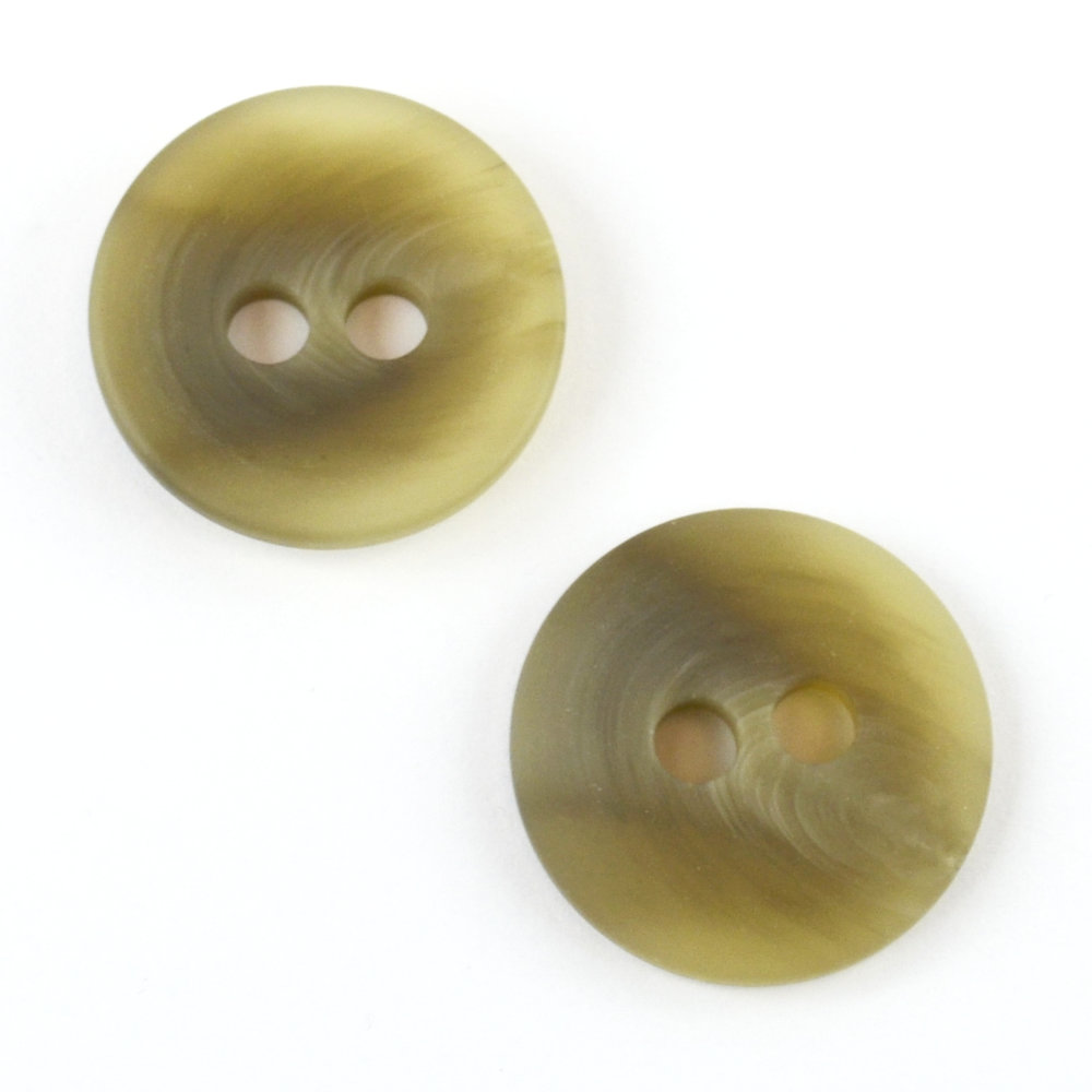 Polyesterknopf 34 mm beige / braun marmoriert Polyesterknopf 34 mm beige / braun marmoriert