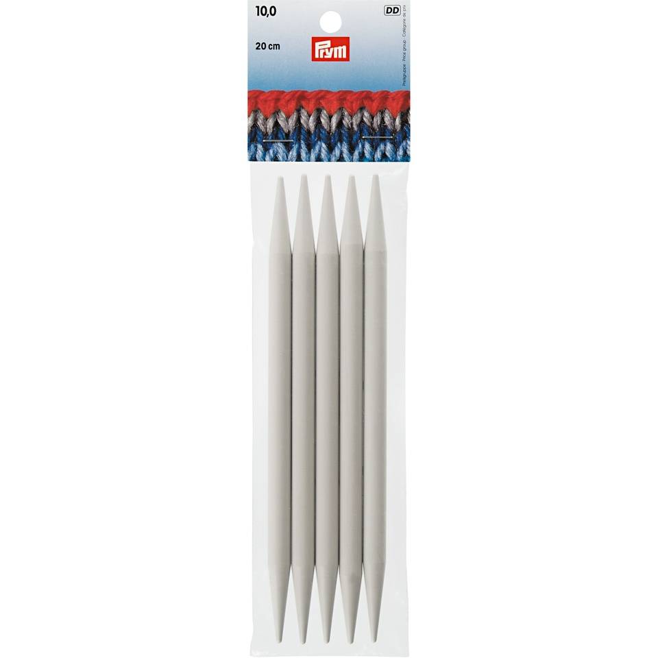 Nadelspiel Kunststoff grau von Prym 20 cm 7,00 mm