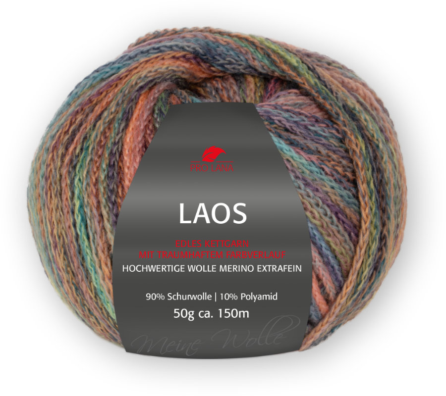 Laos Kettgarn von Pro Lana 0084 - koralle