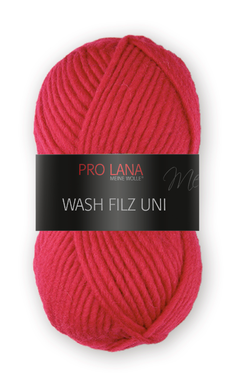 Wash-Filz von Pro Lana 0130 - rot