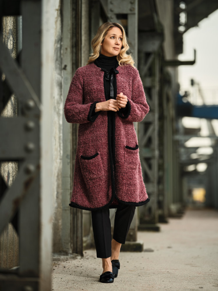 Lange Chanell Jacke | Anleitungsheft | Wolle Royal  | Stricken | Pro Lana