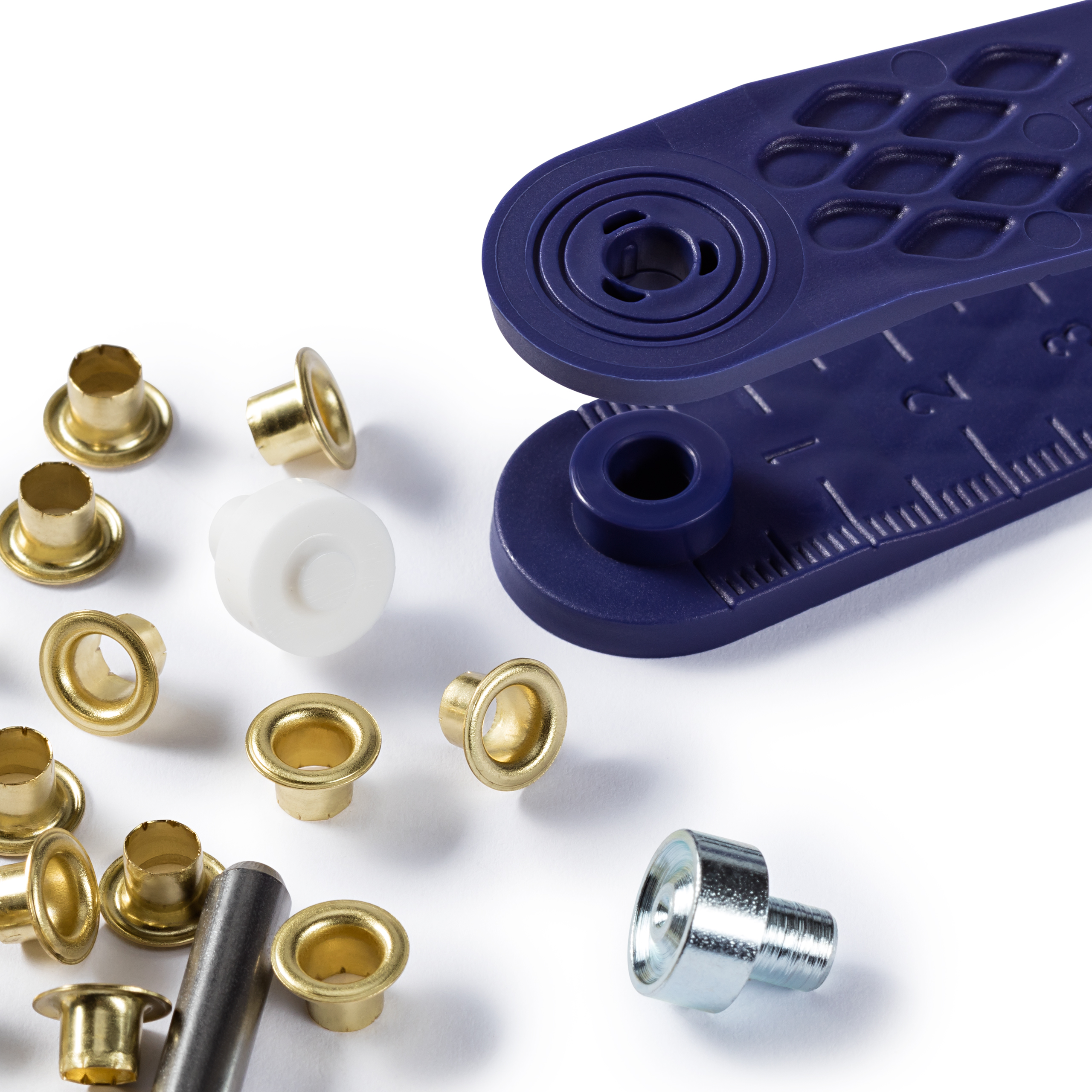 Ösen mit Werkzeug 4,0 mm goldfarbig 50 St 