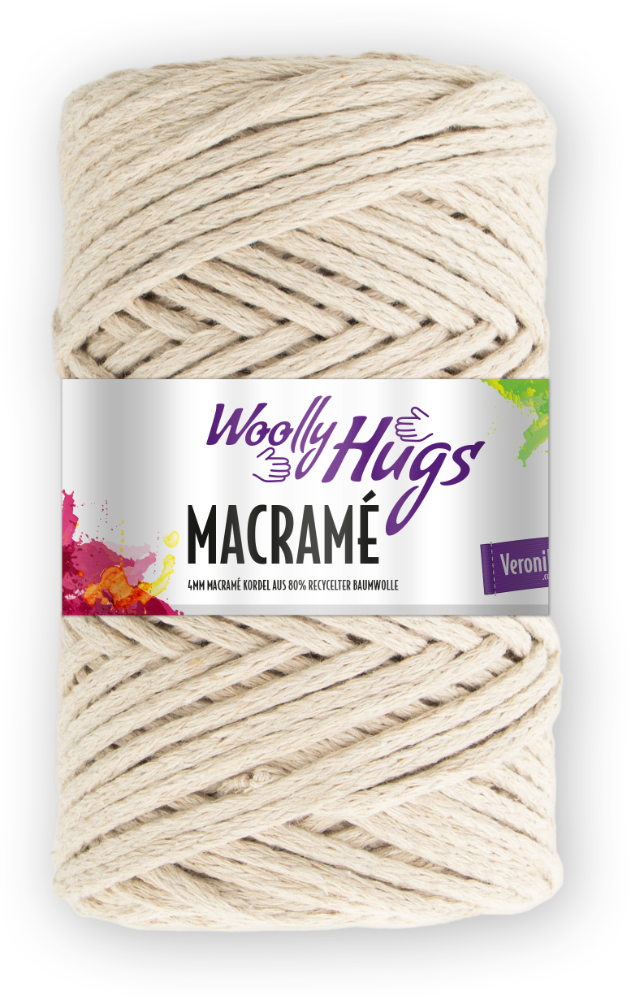 Macramé von Woolly Hugs 0005 - beige