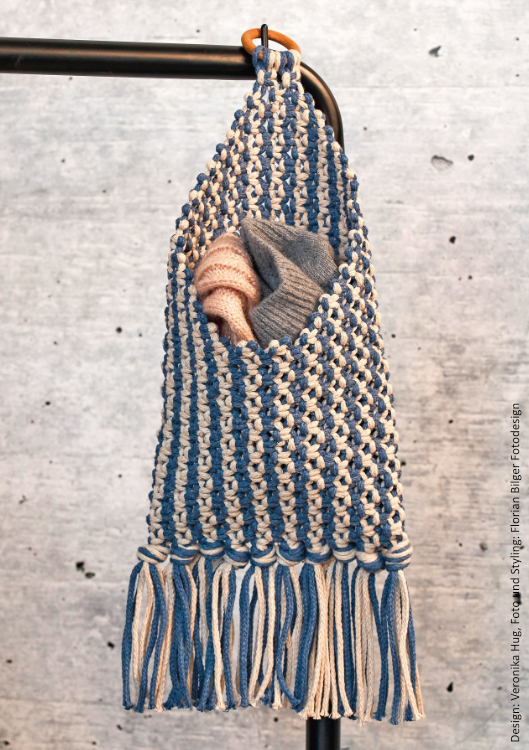 Hängeutensilo | Anleitungsheft | Wolle Macramé  | Makramee Knoten | Veronika Hug, Woolly Hugs, Christophorus Verlag
