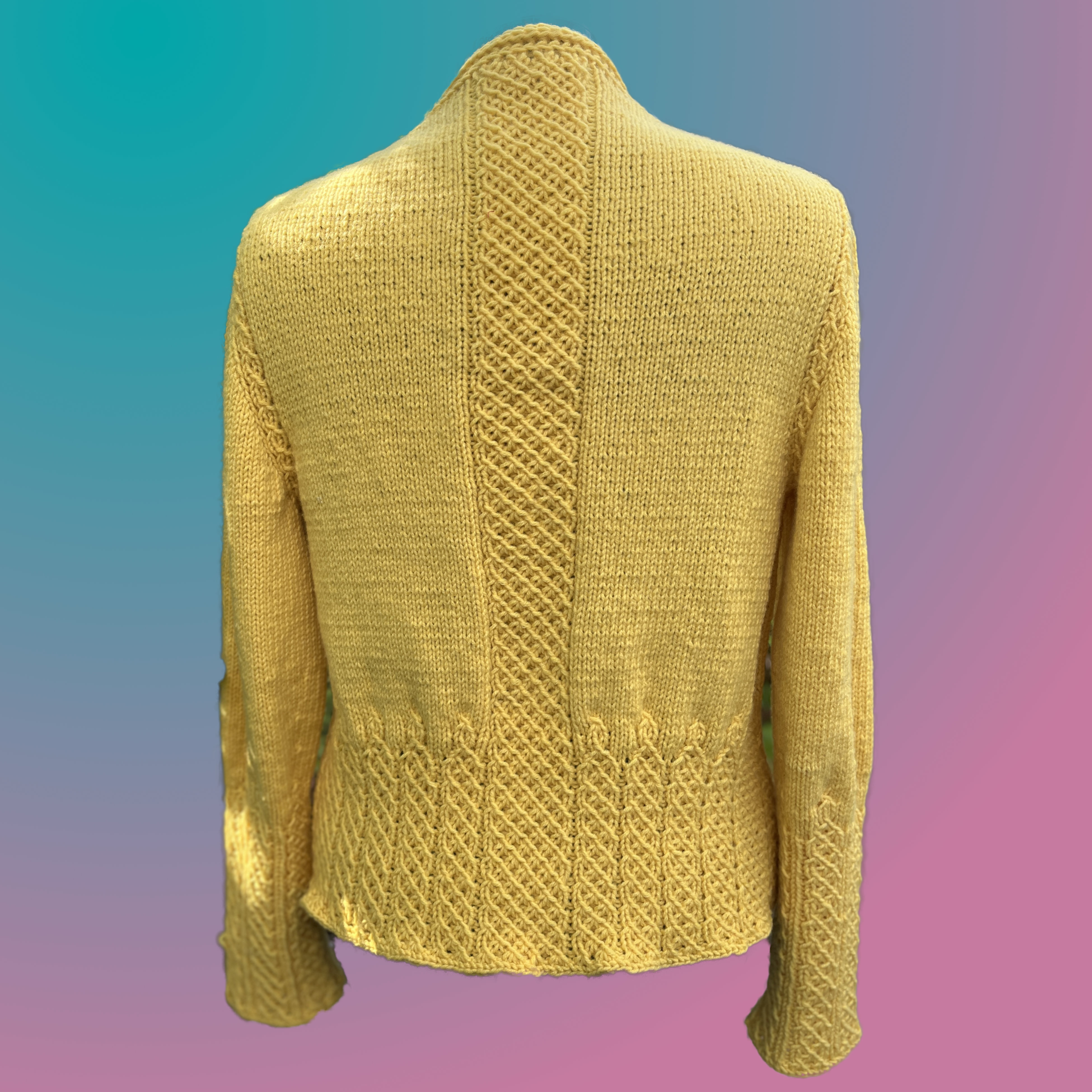Strickjacke Blume des Lebens Kurz | Einzelanleitung | Wolle My Fair Linie 449  | Stricken | Sylvie Rasch
