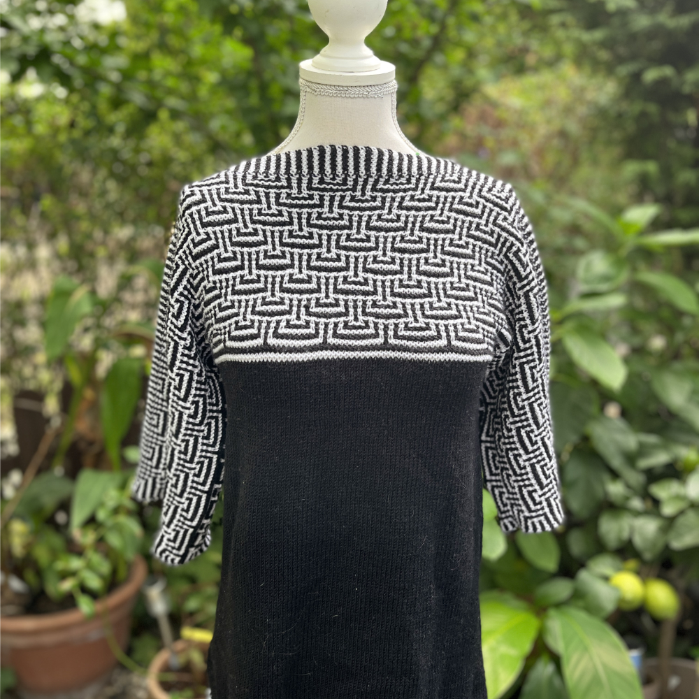 Pullover Schapulero Mosaik | Einzelanleitung | Wolle Sensitiva | Stricken | Sylvie Rasch Pullover Schapulero Mosaik | Einzelanleitung | Wolle Sensitiva | Stricken | Sylvie Rasch