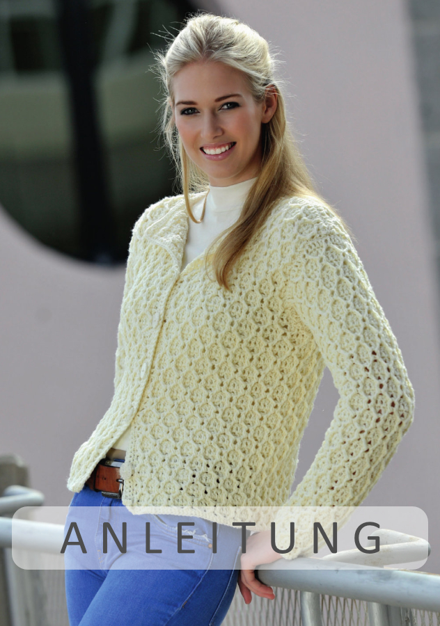 Häkeljacke | Einzelanleitung | Wollpaket mit Starwool Linie 4  | Häkeln | ONline