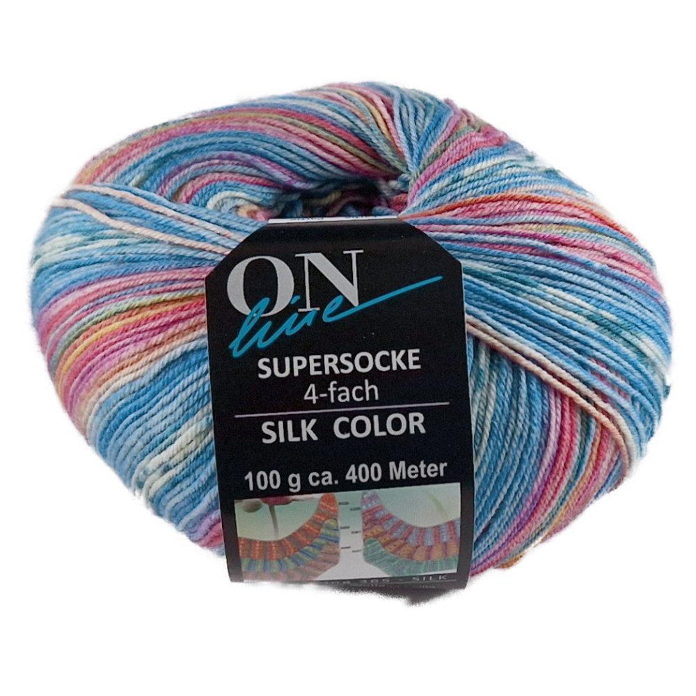 Supersocke Silk Sort. 365 Color 4-fach von ONline