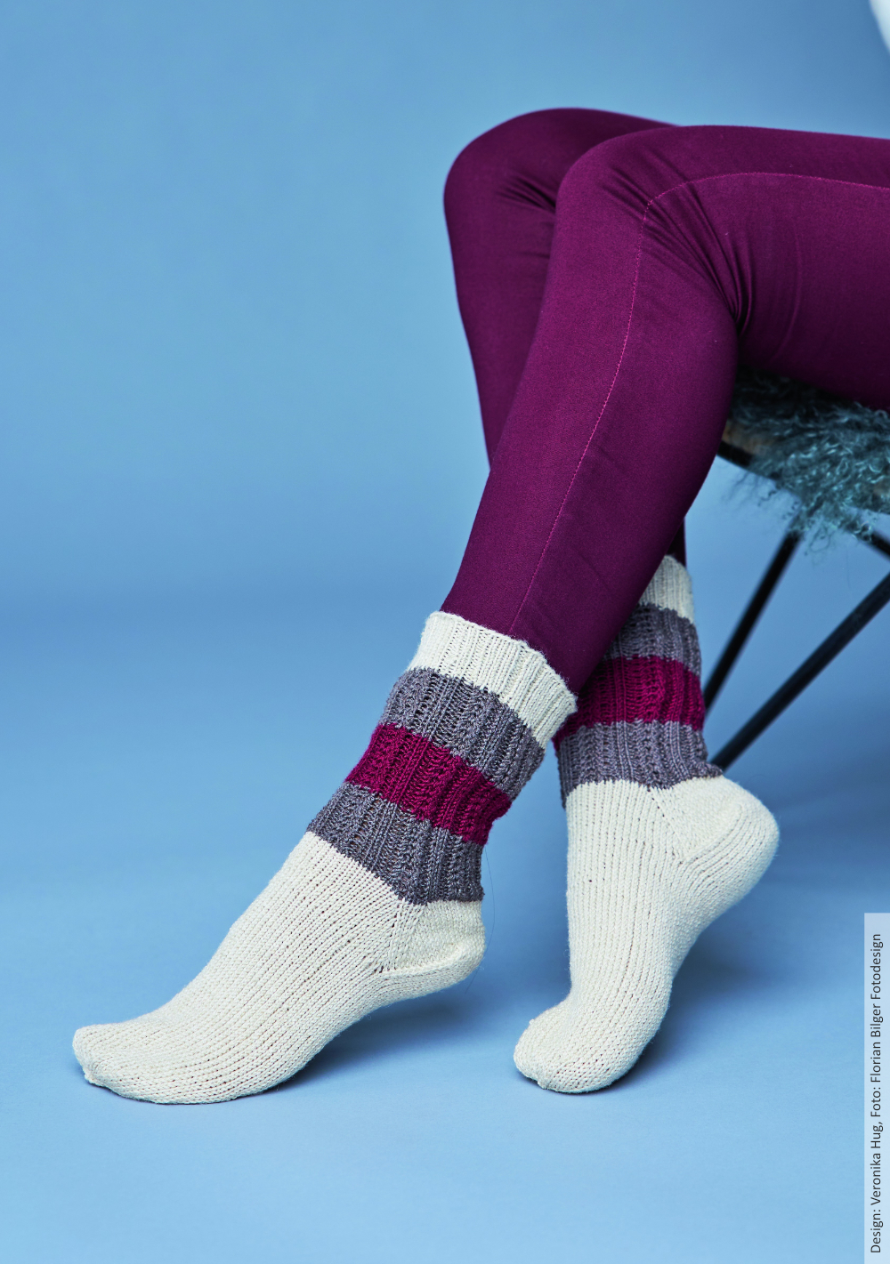 Duo in ethno Socken | Anleitungsheft | Wolle Merino Silk Socks Stretch, 4-fach  | Stricken | Veronika Hug, Woolly Hugs, Christophorus Verlag