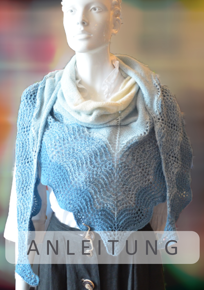 Dreiecktuch Atlantic Waves | Einzelanleitung | Stricken | Annemarie