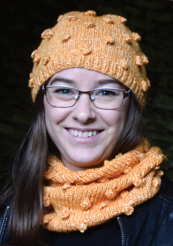 Mütze und Loop Bubble | Einzelanleitung | Wolle Woodstock  | Stricken | Claudine