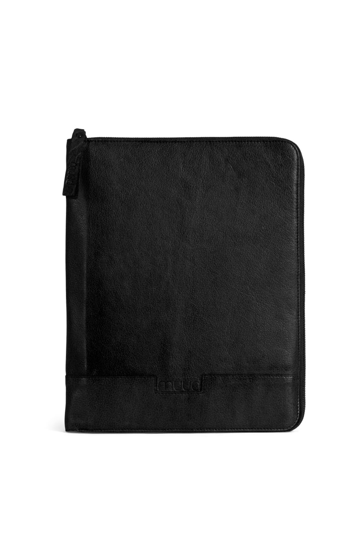 göteborg - luxuriöses stricketui für nadeln und Muster, handgefertigt aus Echtleder von muud black
