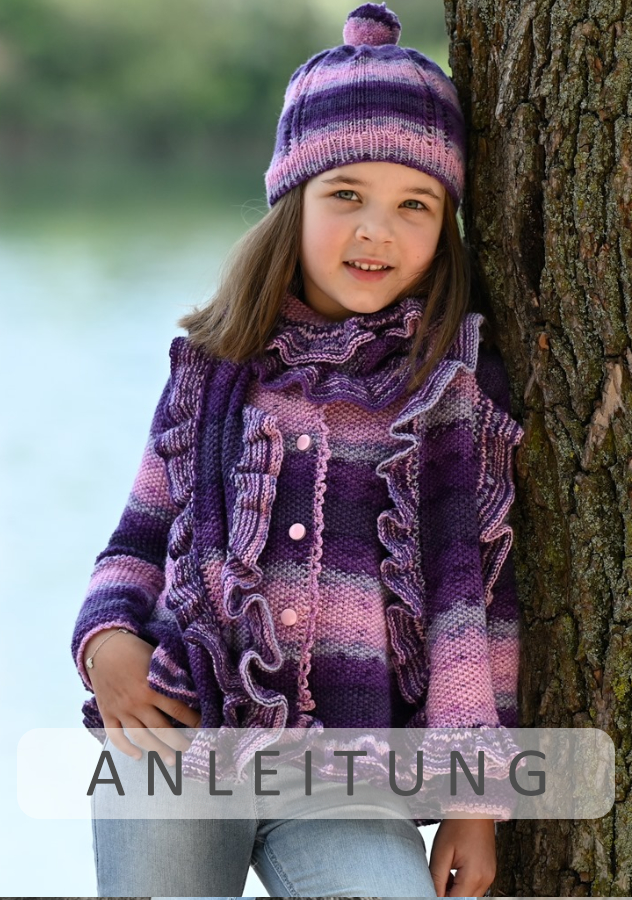Kinderjacke, Schal und Mütze | Einzelanleitung | Wolle Emotions Linie 17 *Aktion* (10 Knäuel Mindestabnahme) Color  | Stricken | ONline