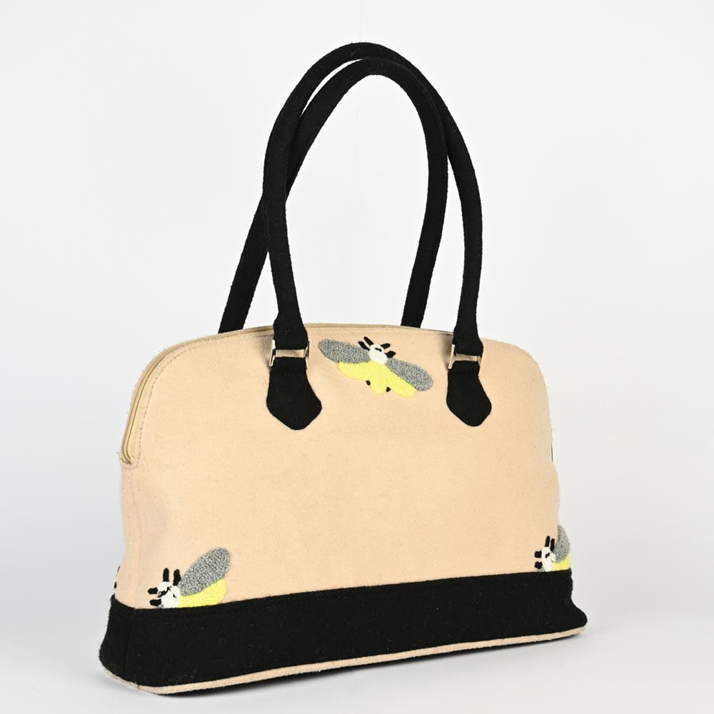 Schultertasche Bumblebee Collection (Embroidered Felt)