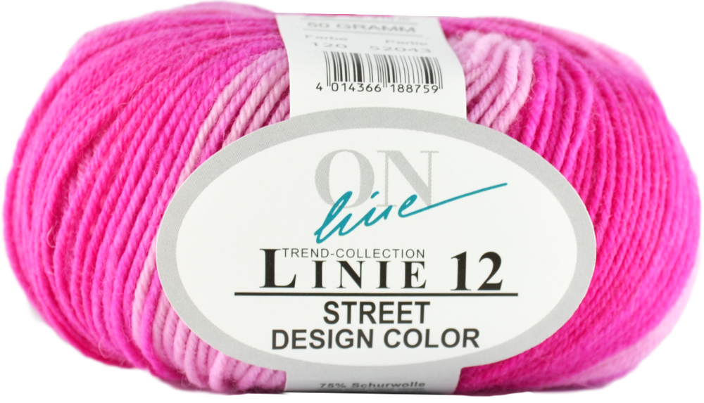 Street Design-Color Linie 12 von ONline 0120 - neon-rosa/pink