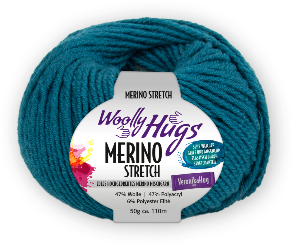 Merino Stretch von Woolly Hugs 0166 - smaragd