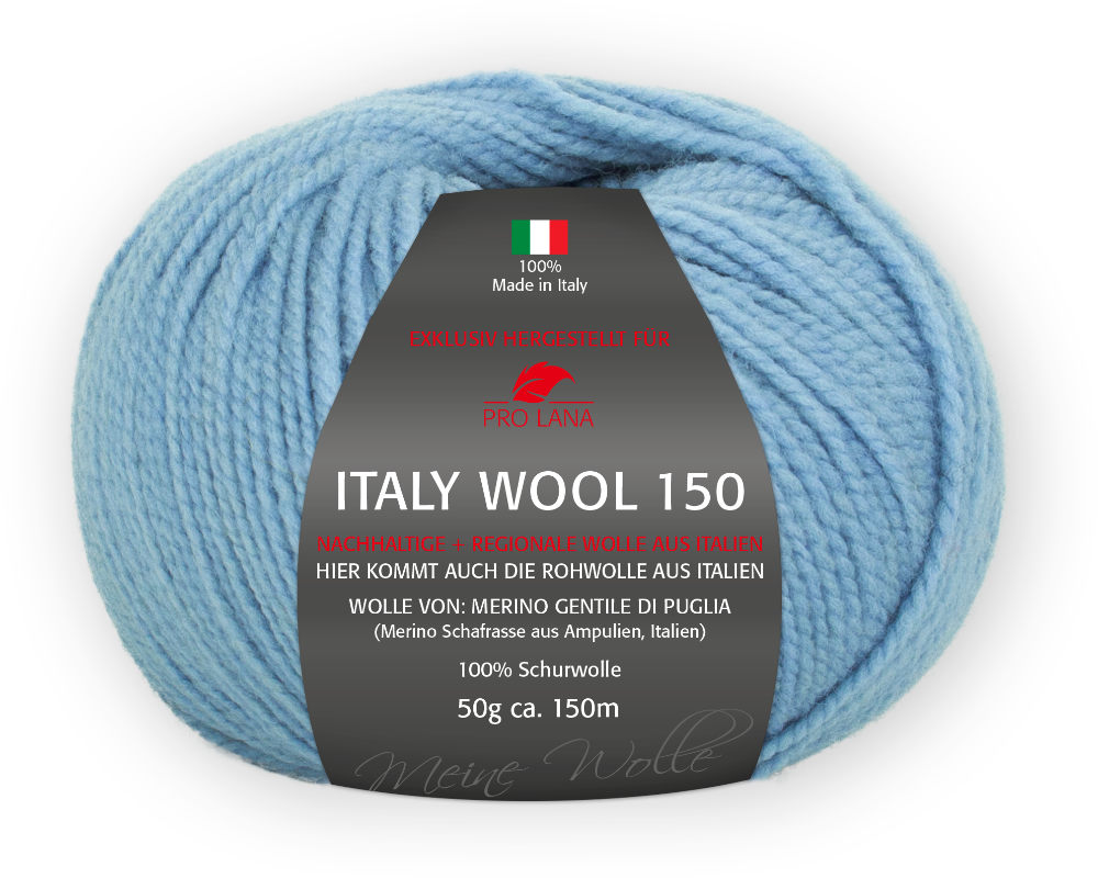 Italy Wool 150 von Pro Lana 0157 - hellblau