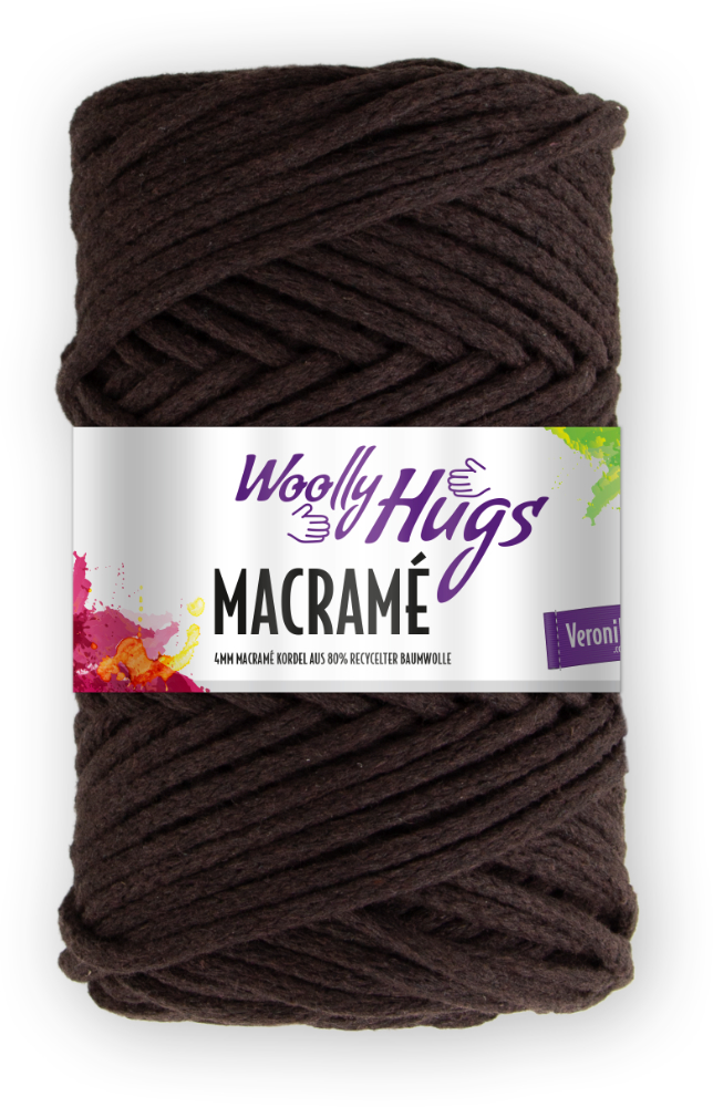 Macramé von Woolly Hugs 0011 - holz meliert