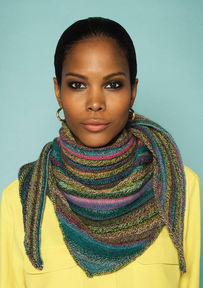 Dreiecktuch Night Dive  | Wollpaket mit Zauberball® Crazy  | Stricken | 