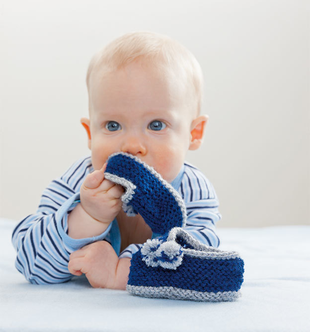Baby-Schühchen stricken - Für wirklich warme Füße Baby-Schühchen stricken - Für wirklich warme Füße