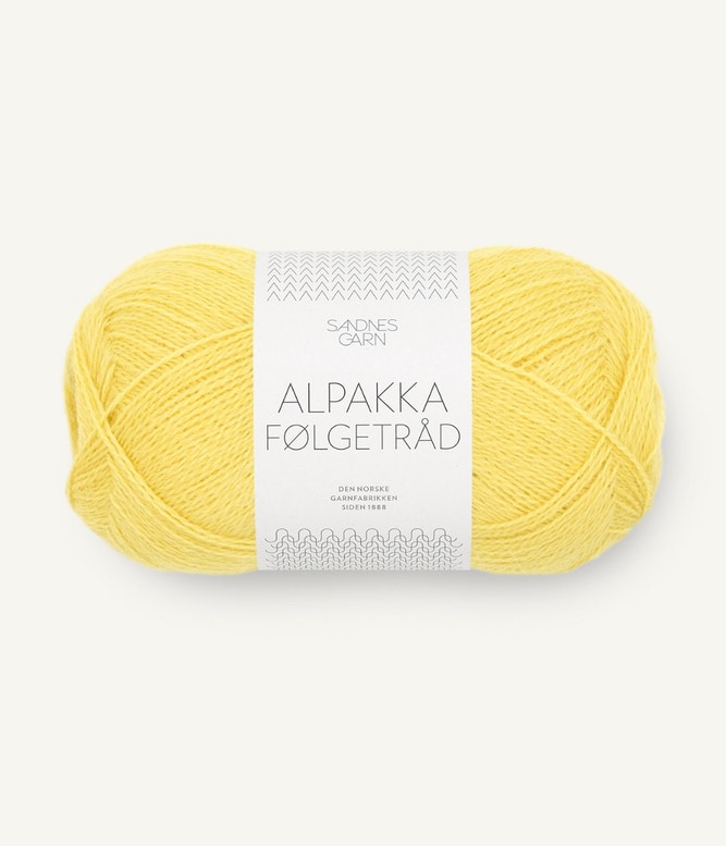 Alpakka Folgetrad von Sandnes Garn 9004 - lemon
