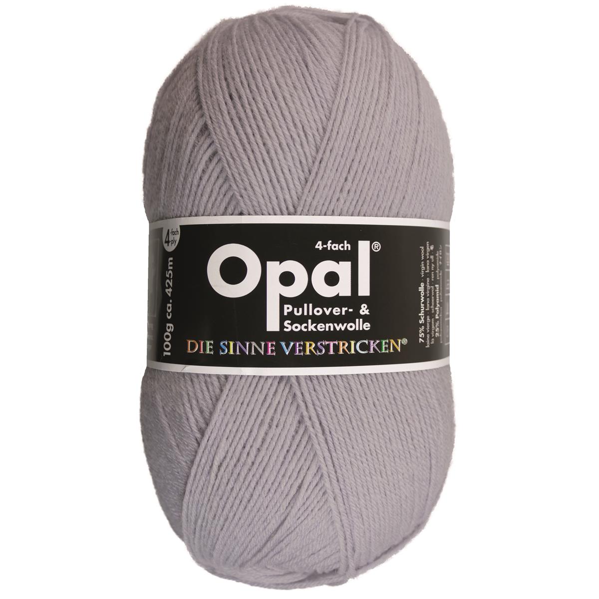 OPAL uni - 4-fach Sockenwolle 9937 - silber