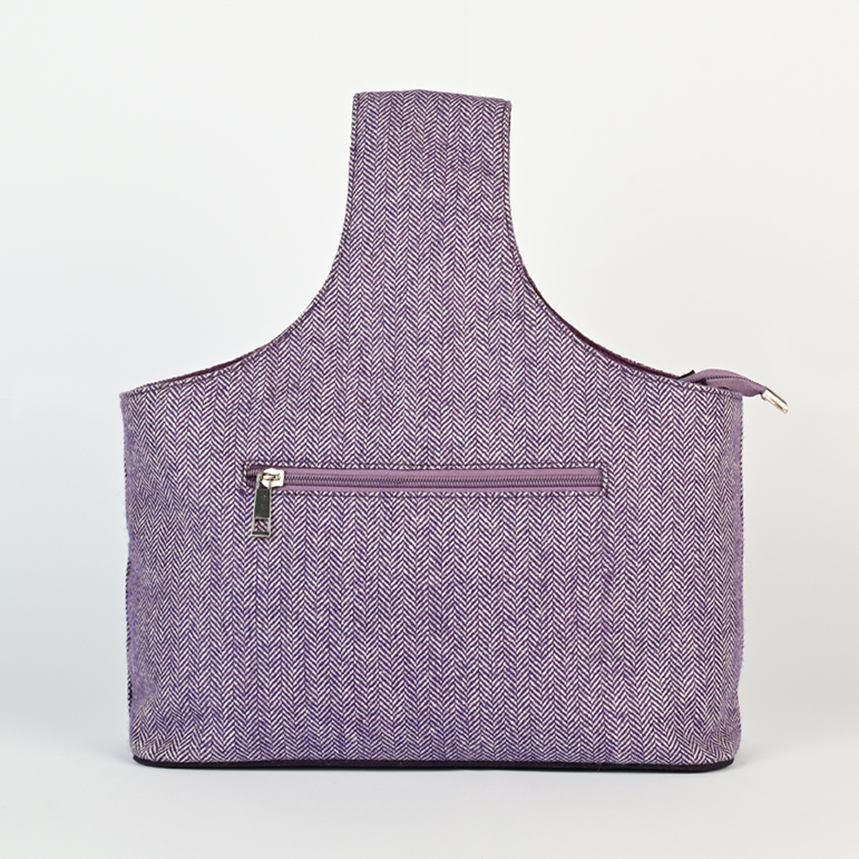 Handgelenktasche Snug Collection (Purple Tweed + Felt)