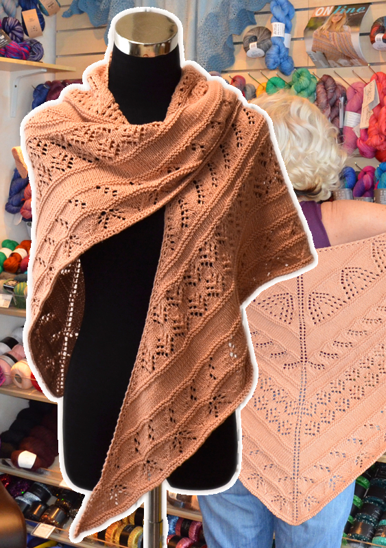 Dreiecktuch mit Ajourmuster | Einzelanleitung | Wolle Cotton Cashmere Linie 411  | Stricken | Annemarie