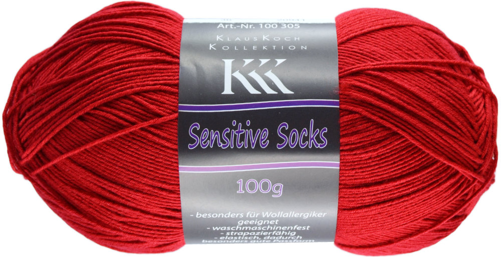 Sensitive Socks Uni von KKK 0036 - rot