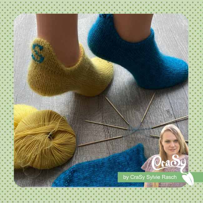 Kuschelsneaker mit Sportsteg | Anleitungsvideo | Wolle Street Linie 12  | Stricken | Sylvie Rasch