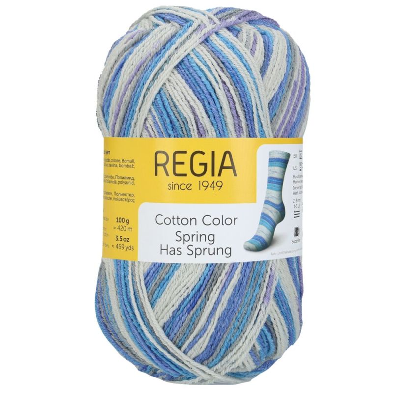 Regia Cotton 4-fach Color 100 g von Regia Spring has sprung 2467 close of winter