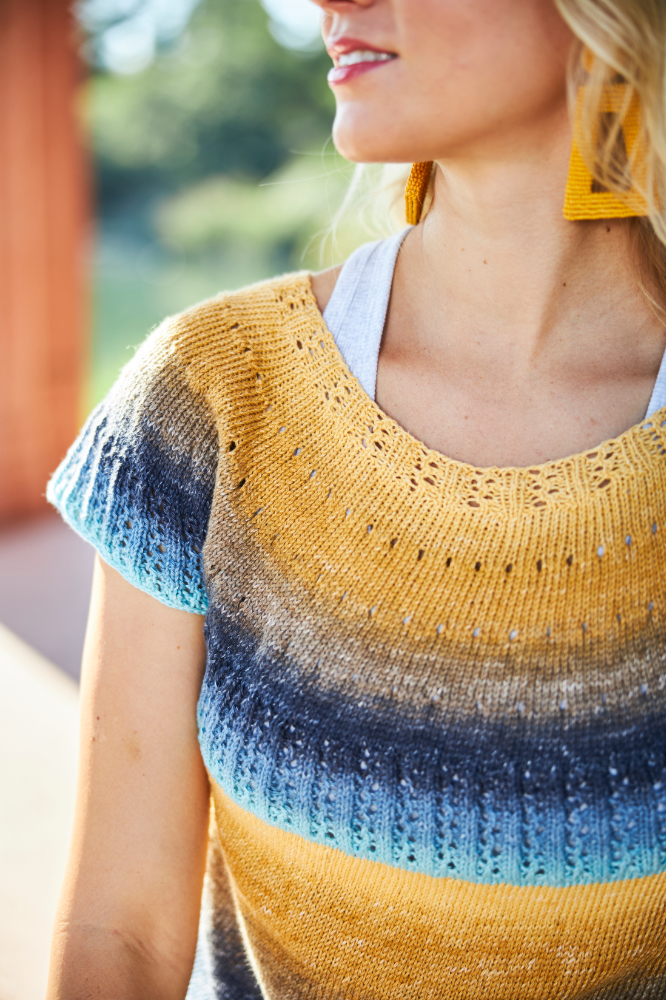 Pulli mit Rippen-Lochmuster in Top Down-Technik | Anleitungsheft | Wolle 1-2-3 Ideen | Stricken | Regina Bühler, Pro Lana, Christophorus Verlag Pulli mit Rippen-Lochmuster in Top Down-Technik | Anleitungsheft | Wolle 1-2-3 Ideen | Stricken | Regina Bühler, Pro Lana, Christophorus Verlag