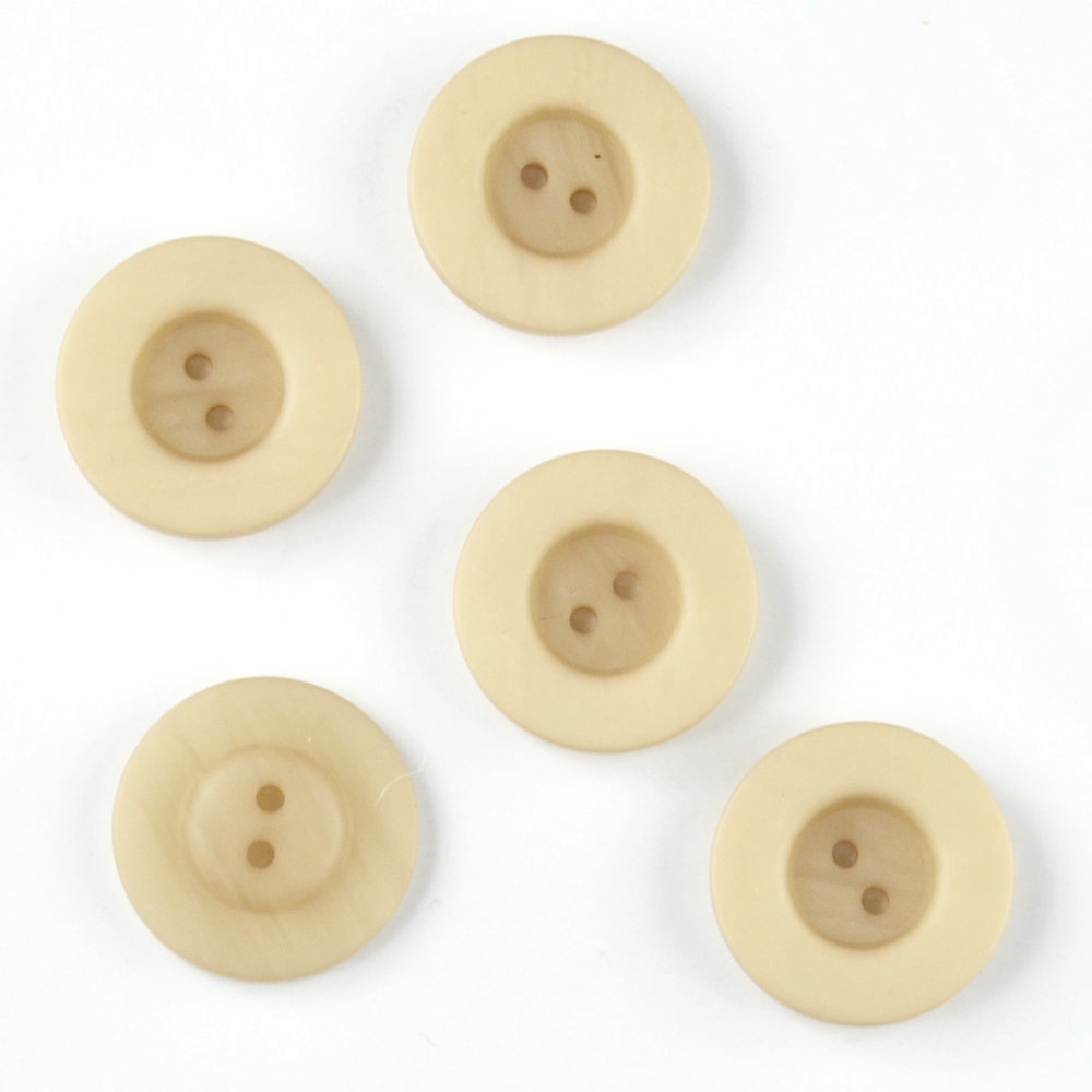 Polyesterknopf 18 mm beige