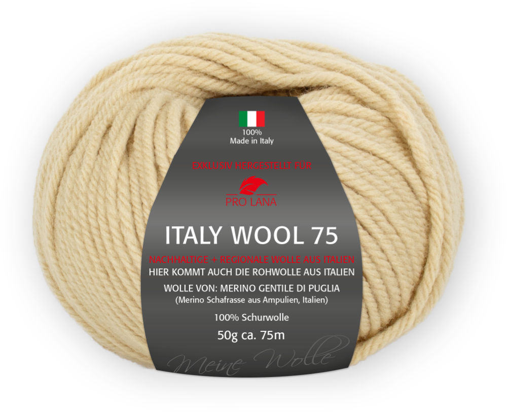 Italy Wool 75 von Pro Lana 0205 - kamel