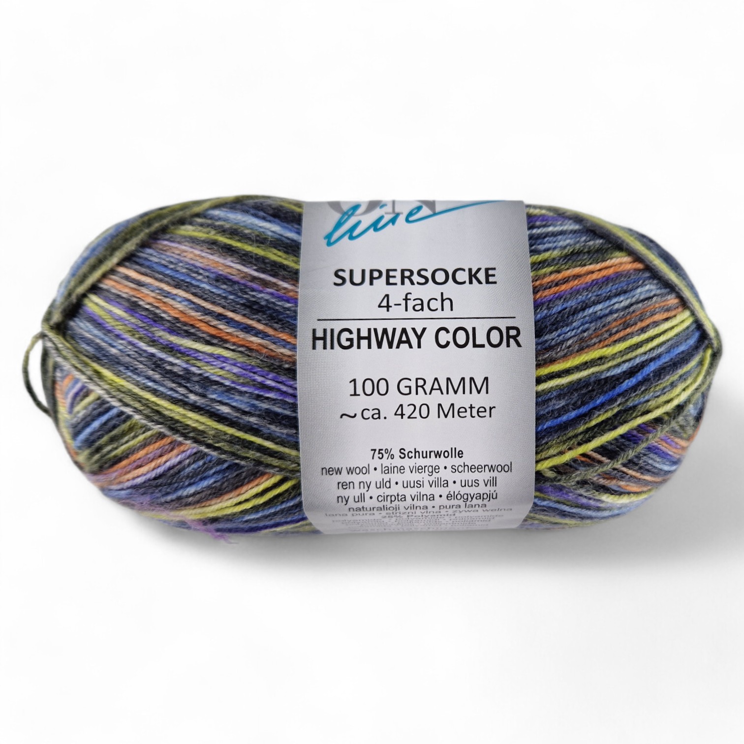 Supersocke Highway Color 4-fach von ONline