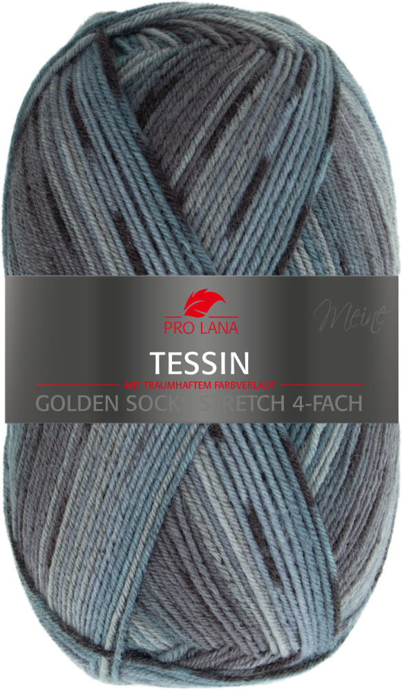 Tessin - Golden Socks Stretch - 4-fach Sockenwolle von Pro Lana 0010