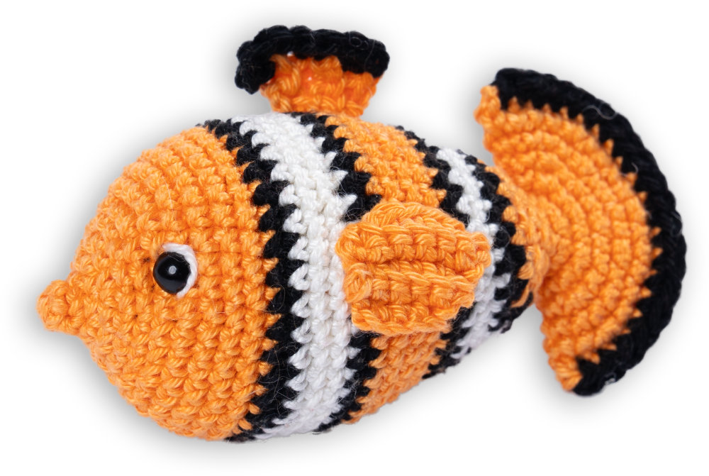 Clownfish Fritzi - MyGurumi   | Wollpaket mit Basic Cotton 0028 - orange | Häkeln | @magicloopscrochet Cansu Deniz-Öztürk