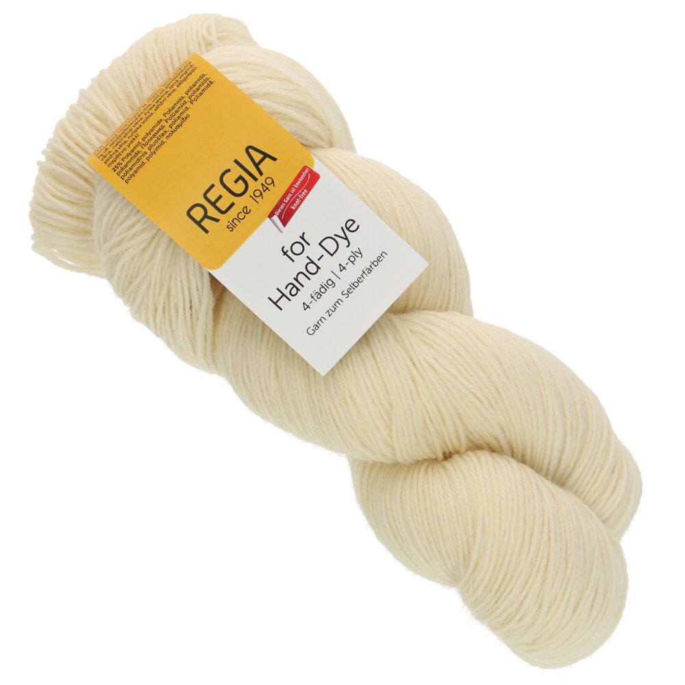 Sockenwolle 4-fädig for Hand-Dye von Regia 01992 Natur Sockenwolle 4-fädig for Hand-Dye von Regia 01992 Natur