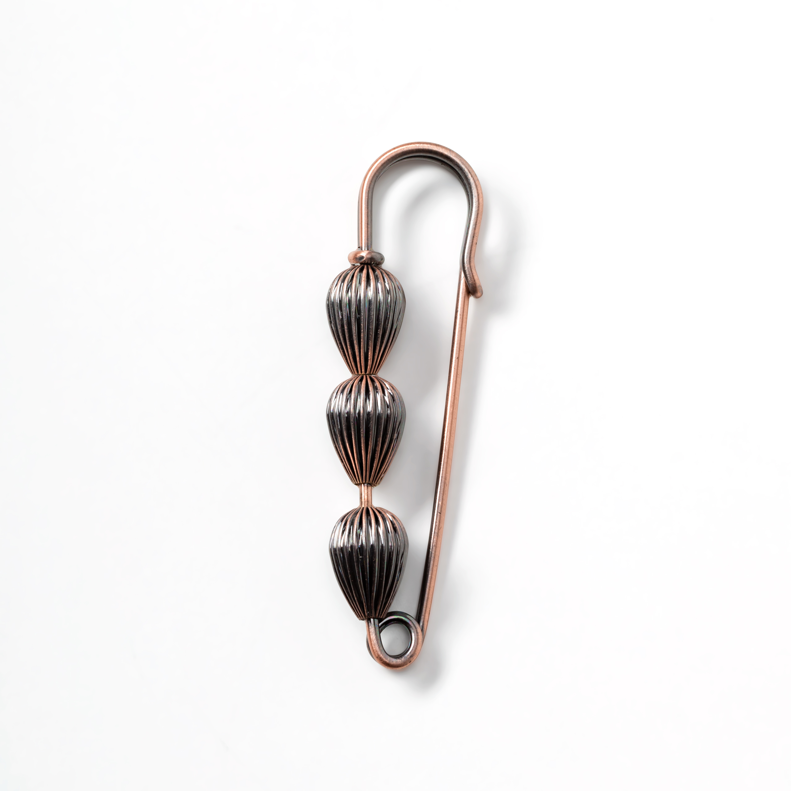 Schmucknadel Zapfen 80 mm bronze 