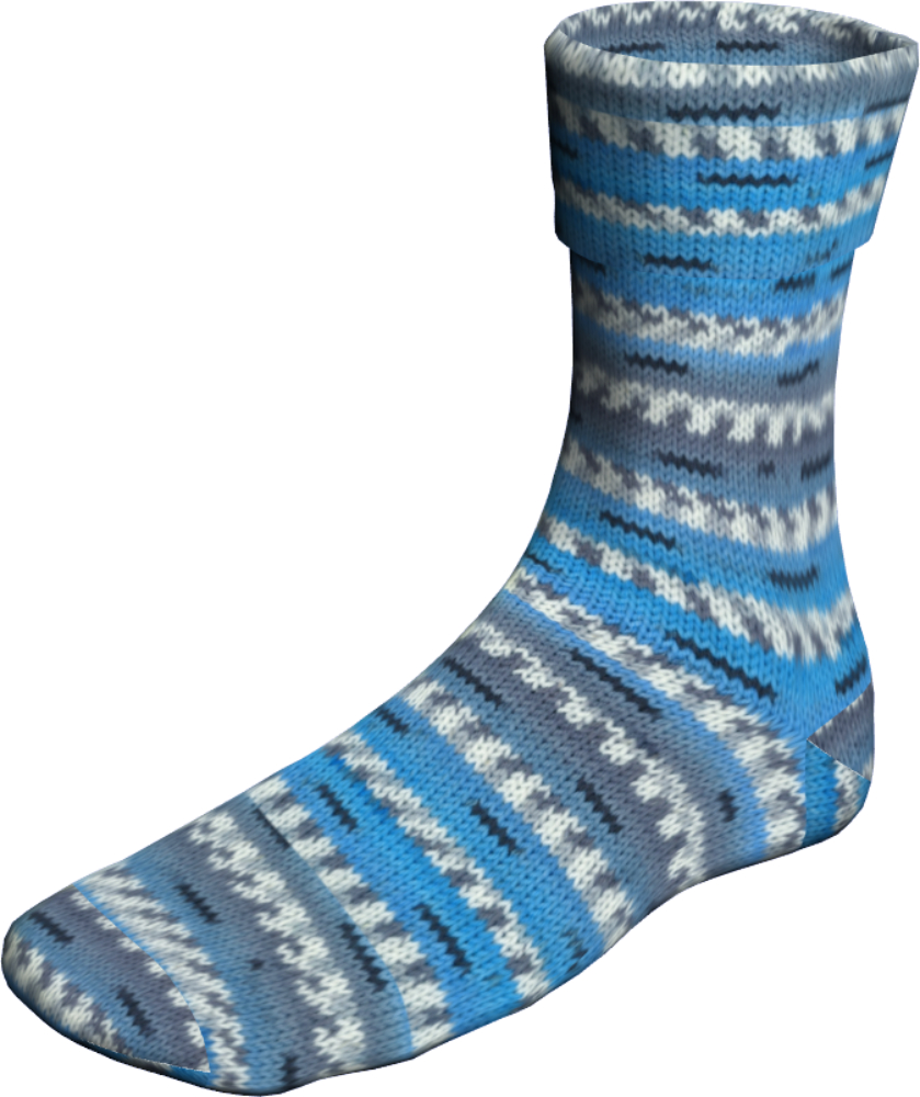 Super Soxx 4-fach von Lang Yarns Gemstones - 0388 - Sapphire