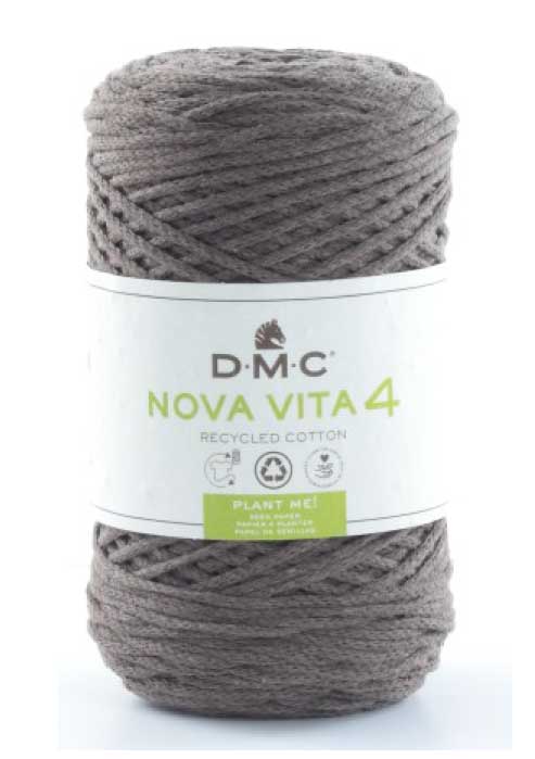 Nova Vita 4 Häkel- Makramee und Strickgarn von DMC 0112 - braun